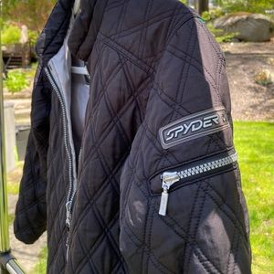 Spyder blk lightweight jacket. Size 6